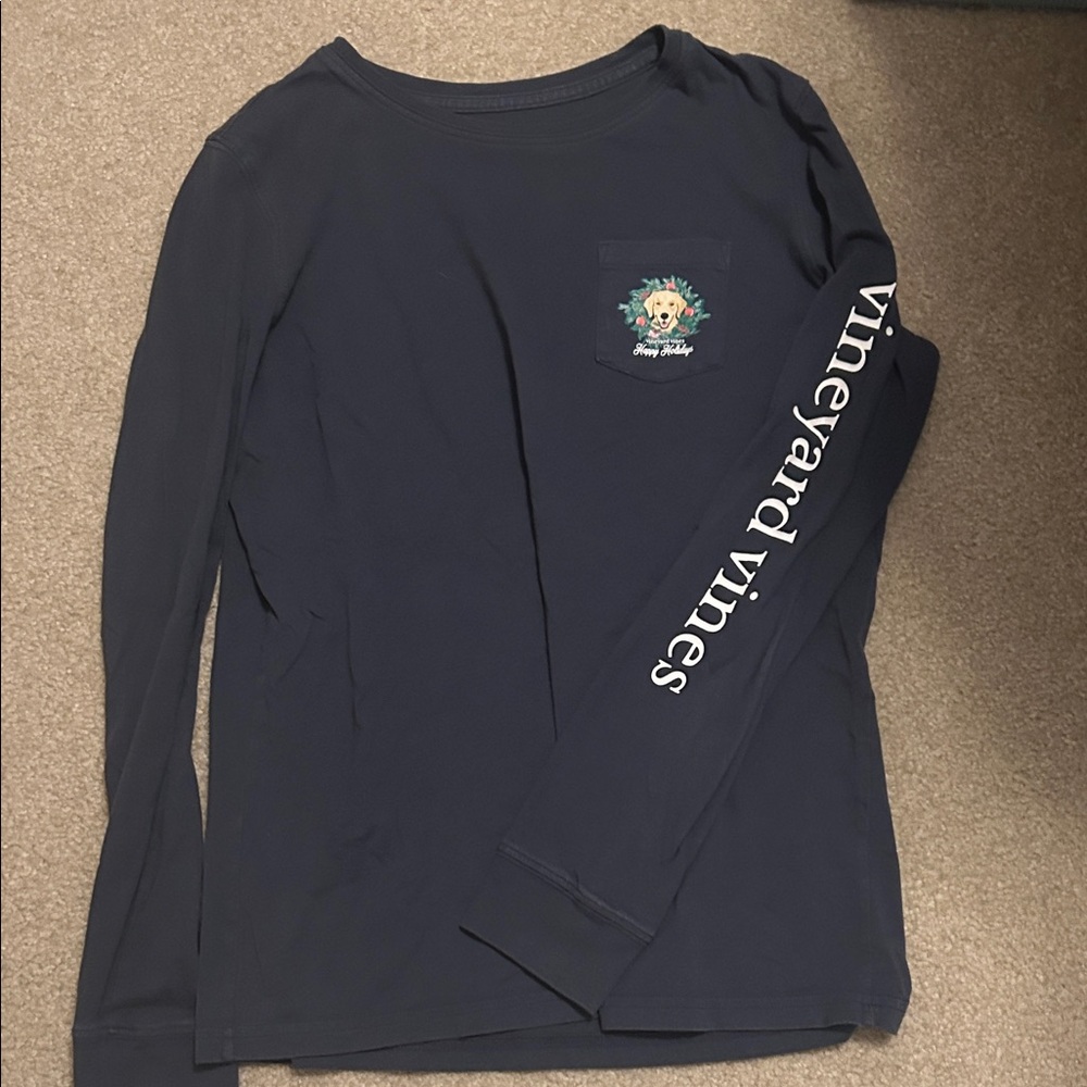 Vineyard Vines Dark Blue Long Sleeve Tee